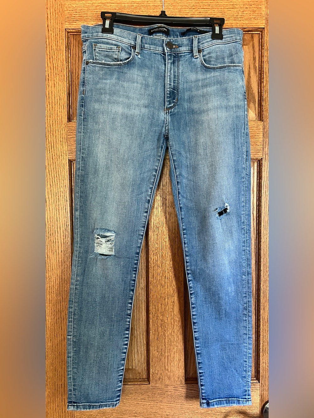 Banana Republic Premium Denim Distressed Skinny Jeans Women’s Size 29